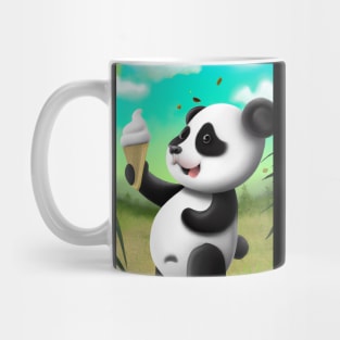 Panda with Ice Cream Mug